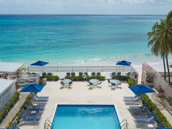 Butterfly Beach Hotel Barbados-main-pool-looking-out-to-sea-butterfly-beach